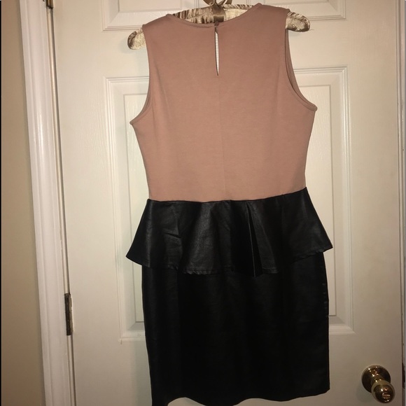 A Lil Sexy Cotton & Leather Cocktail Dress - Picture 2 of 2